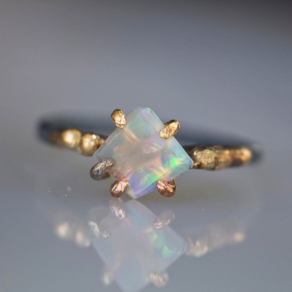 Australian Opal Small Stone Ring