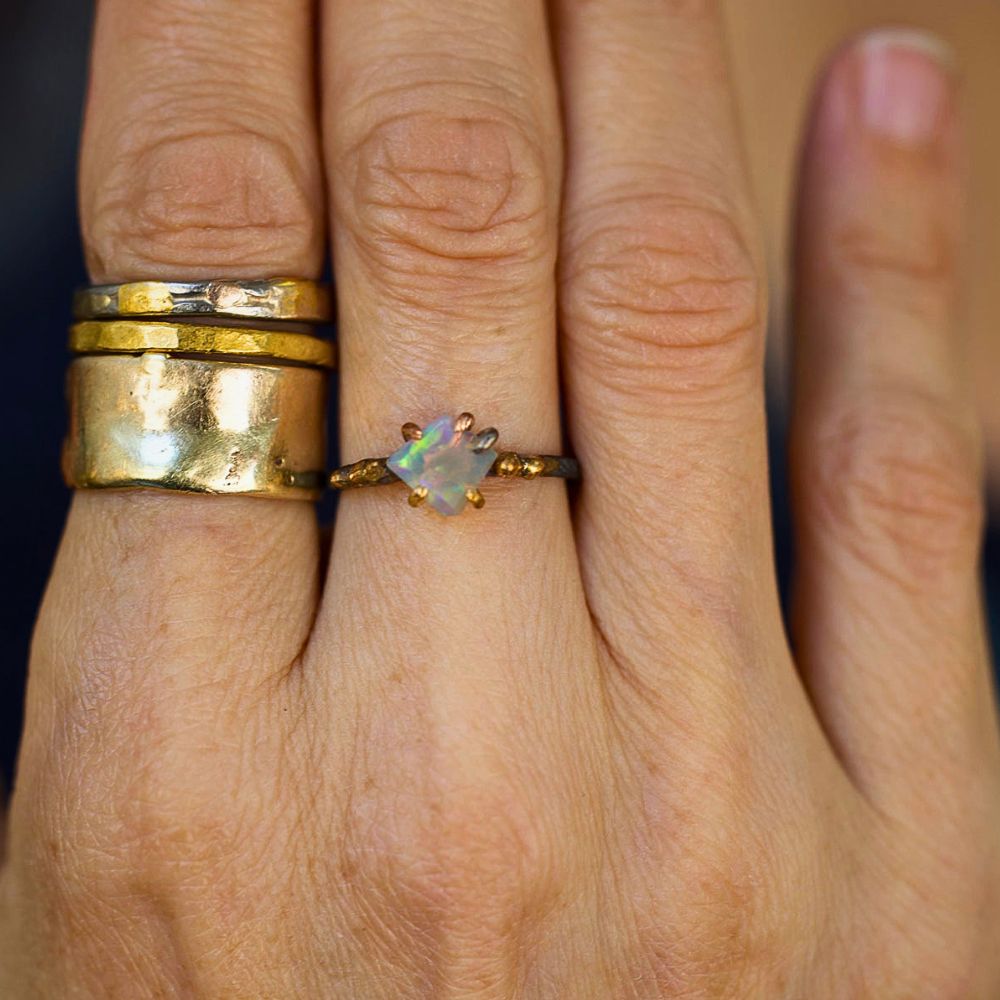Australian Opal Small Stone Ring