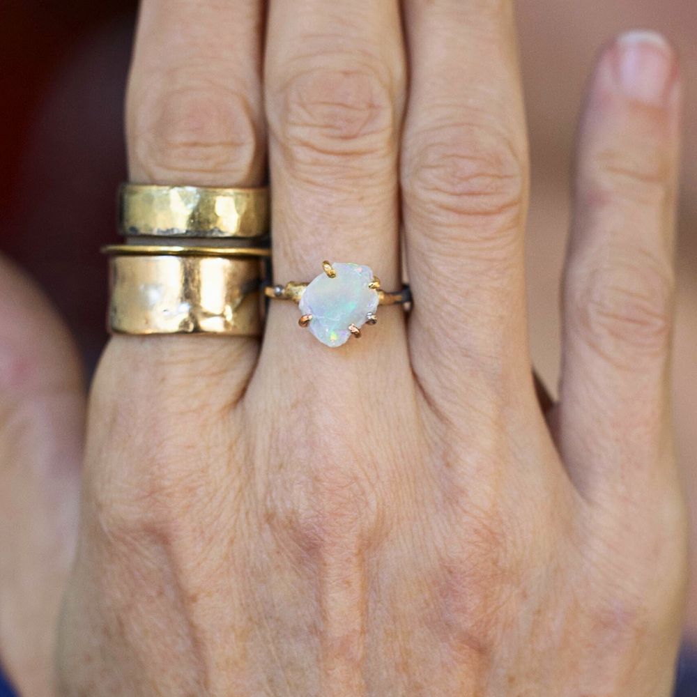 Australian Opal Small Stone Ring