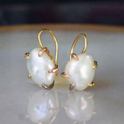 Freshwater Pearl Hook Earrings