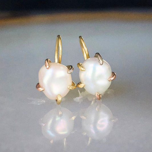 Fresh Water Pearl Hook Earrings