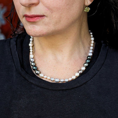 Akoya and Tahitian 18" Cultured Pearl Strand