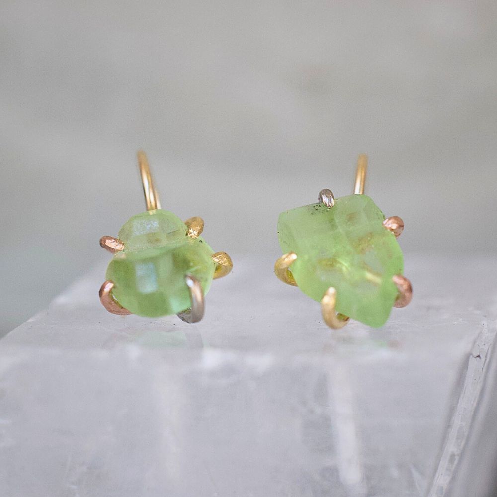 Peridot Hook Earrings
