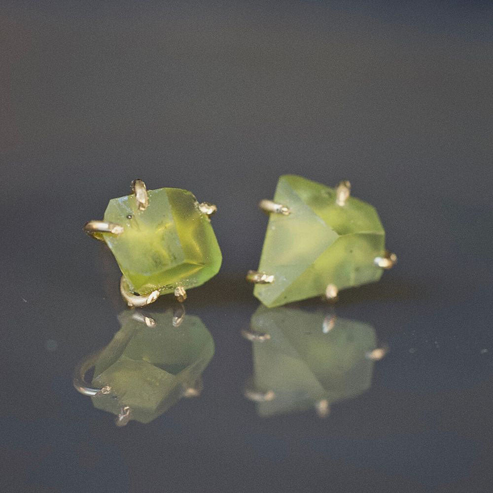 Peridot Medium Stone Studs