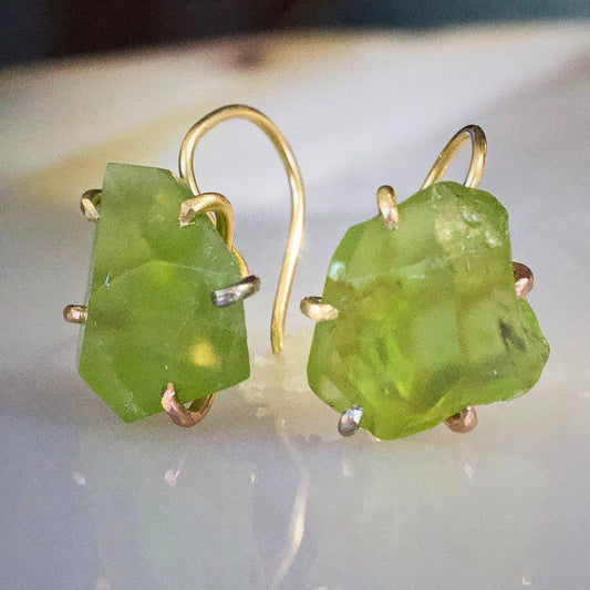 Peridot Hook Earrings