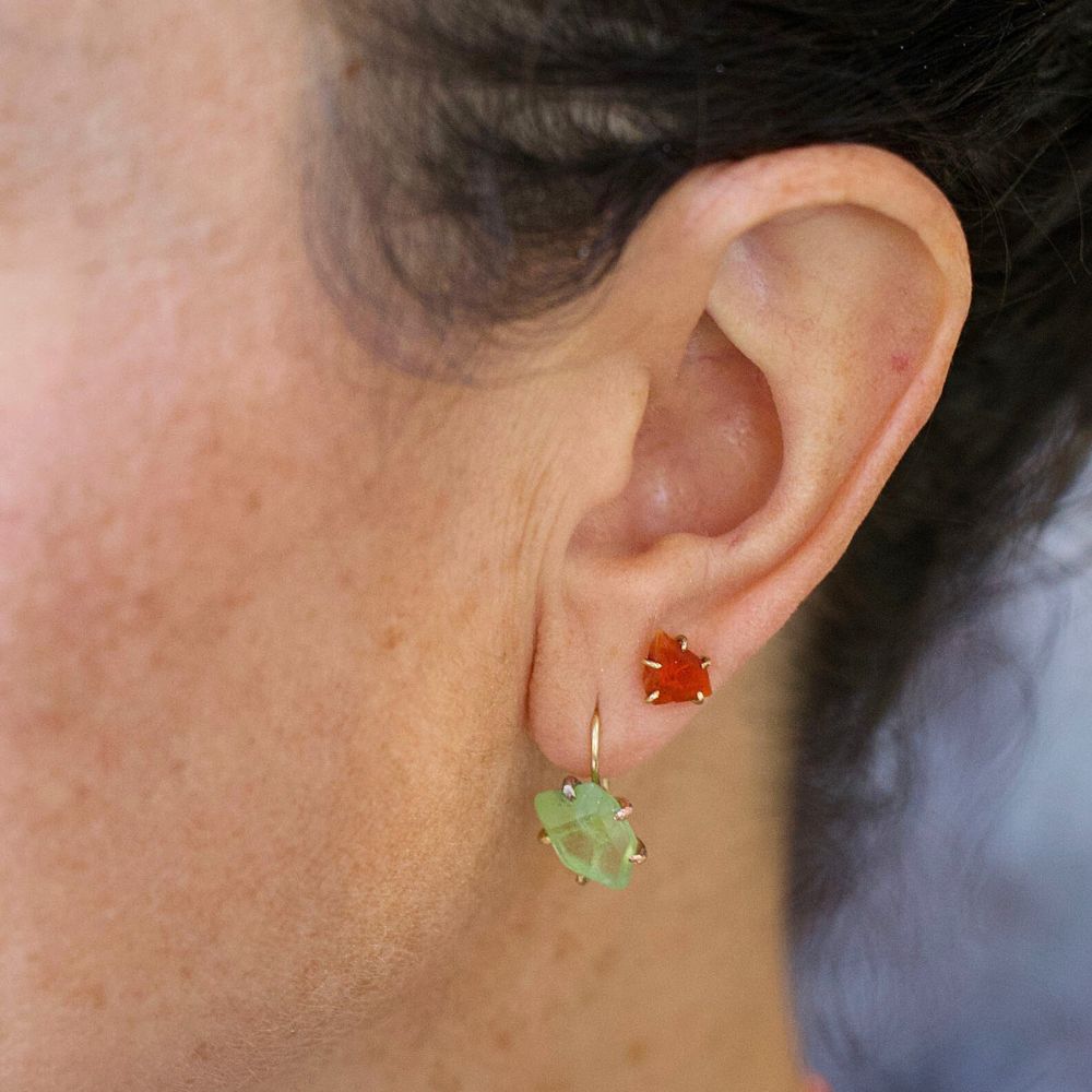 Peridot Hook Earrings