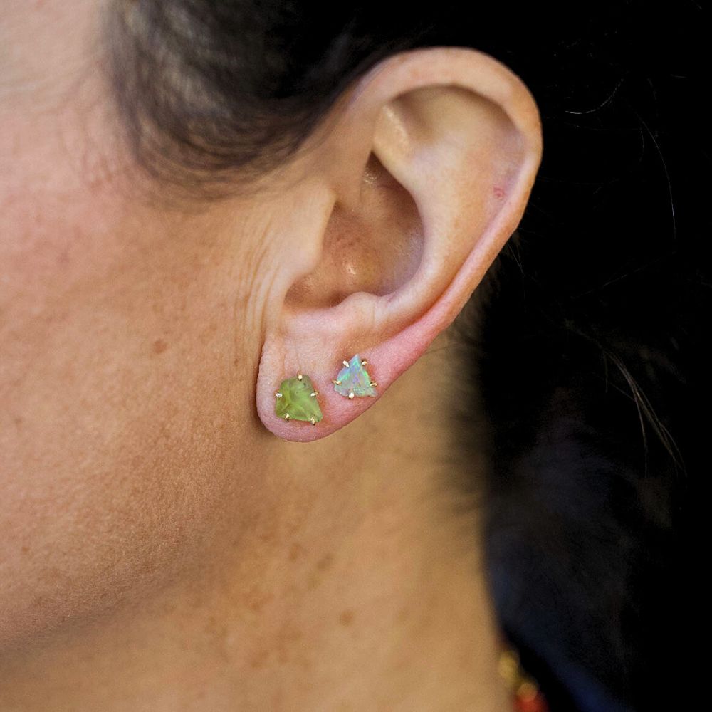 Peridot Medium Stone Studs