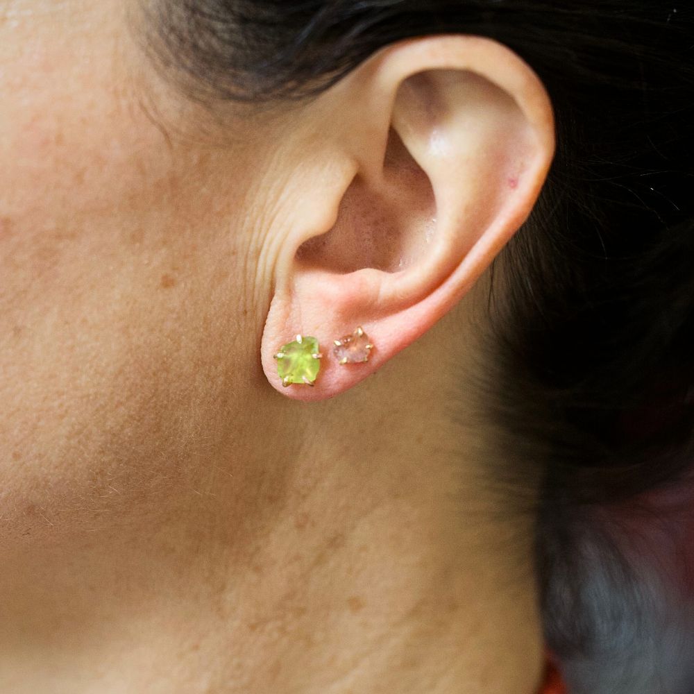 Peridot Medium Stone Studs
