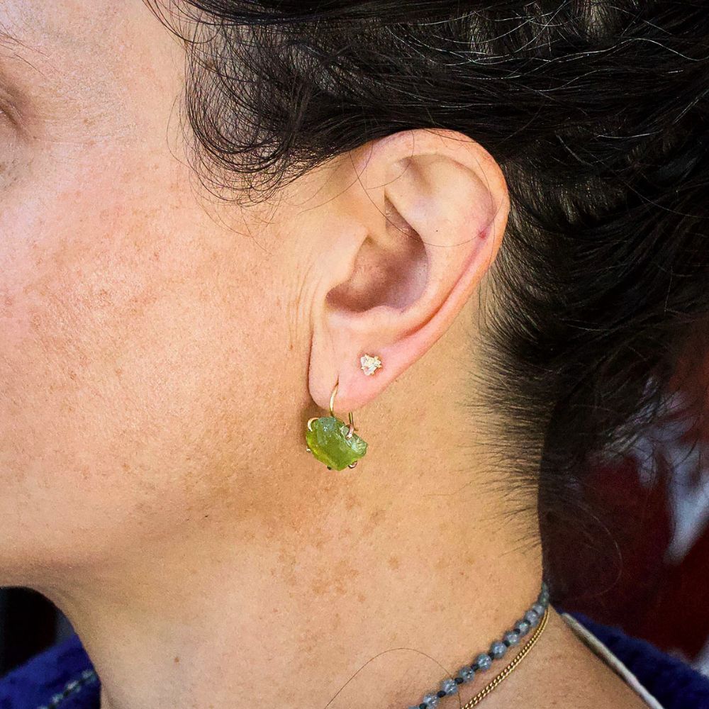 Peridot Hook Earrings