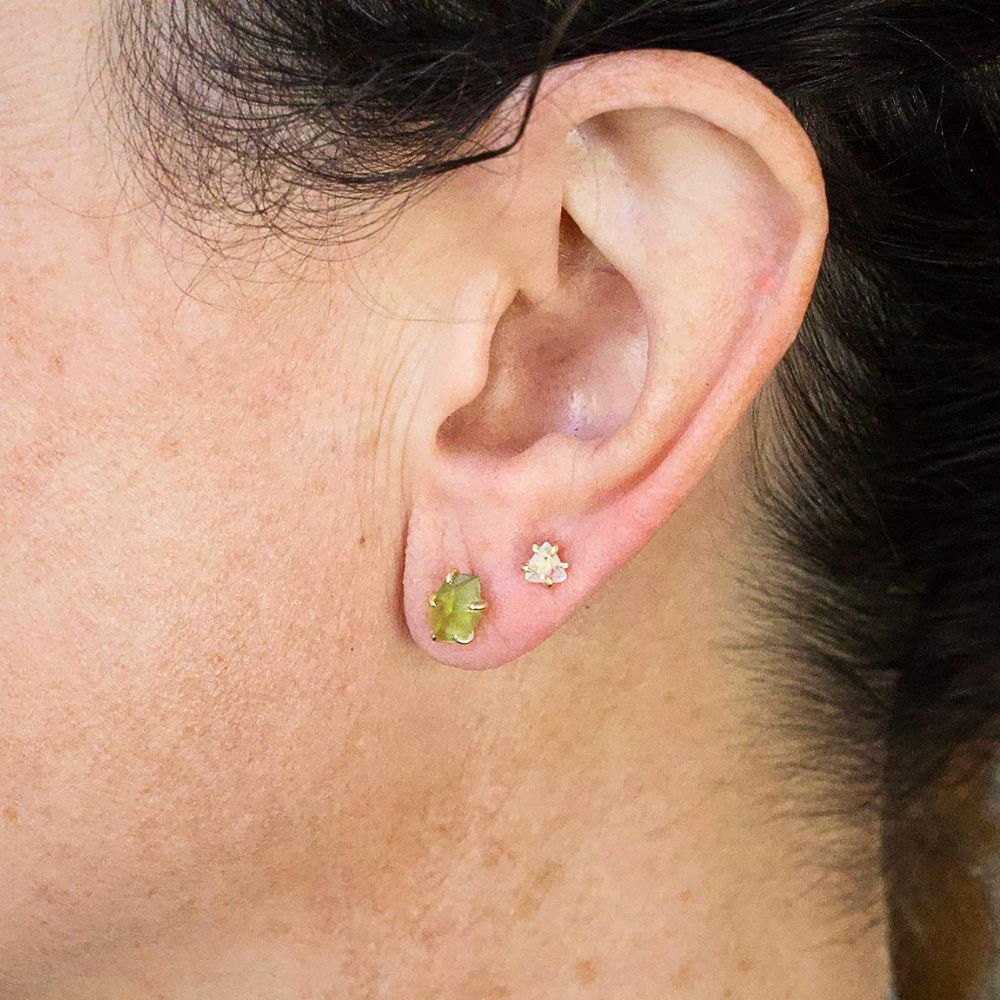 Peridot Small Stone Studs