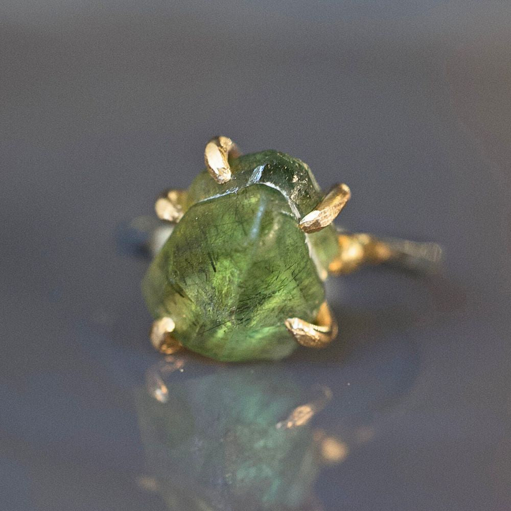Peridot Medium Stone Ring