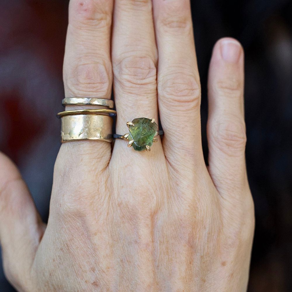 Peridot Medium Stone Ring