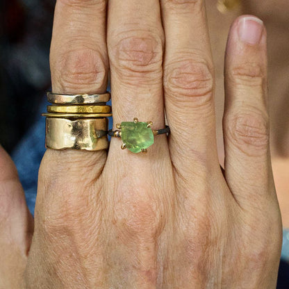 Peridot Medium Stone Ring