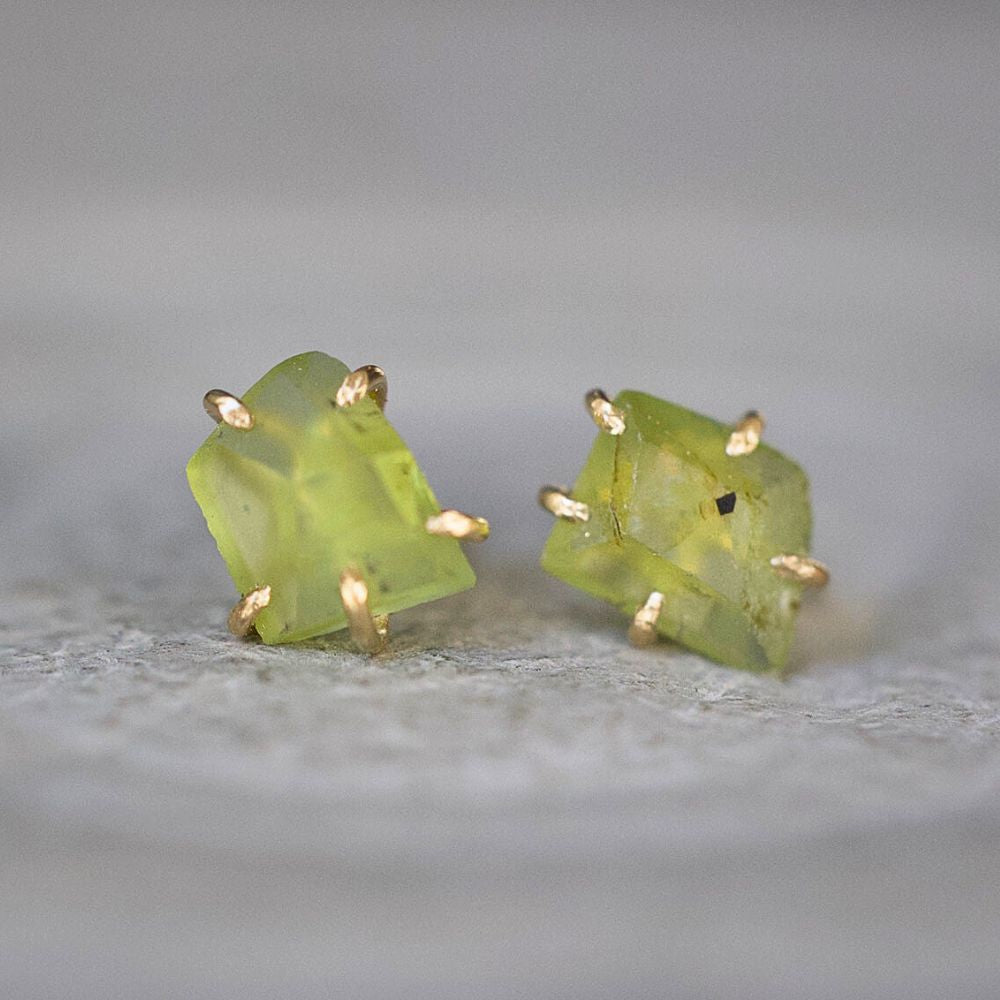 Peridot Medium Stone Studs