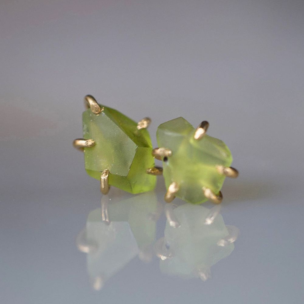 Peridot Small Stone Studs