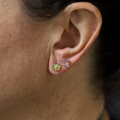 Peridot Small Stone Studs