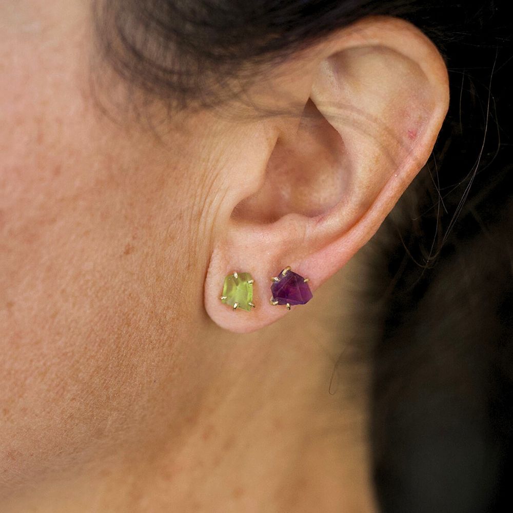 Peridot Medium Stone Studs