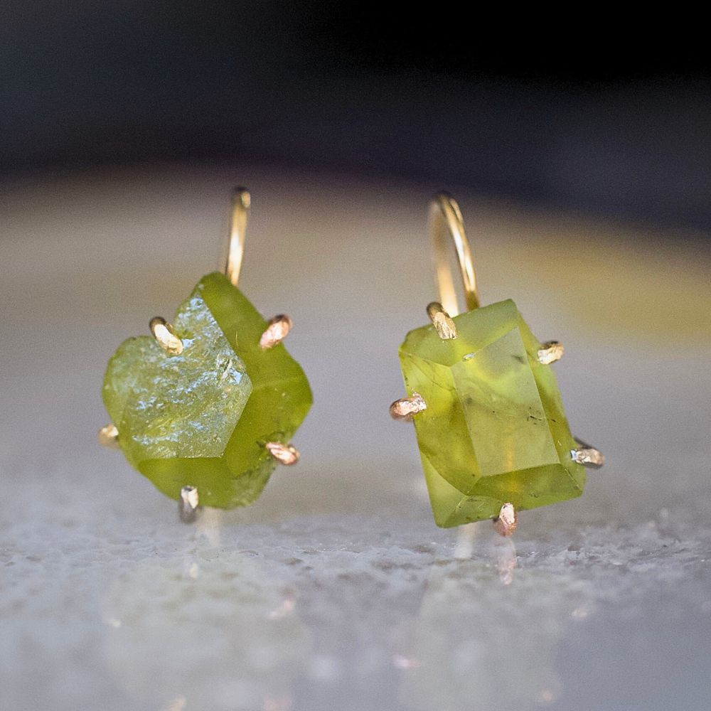 Peridot Hook Earrings