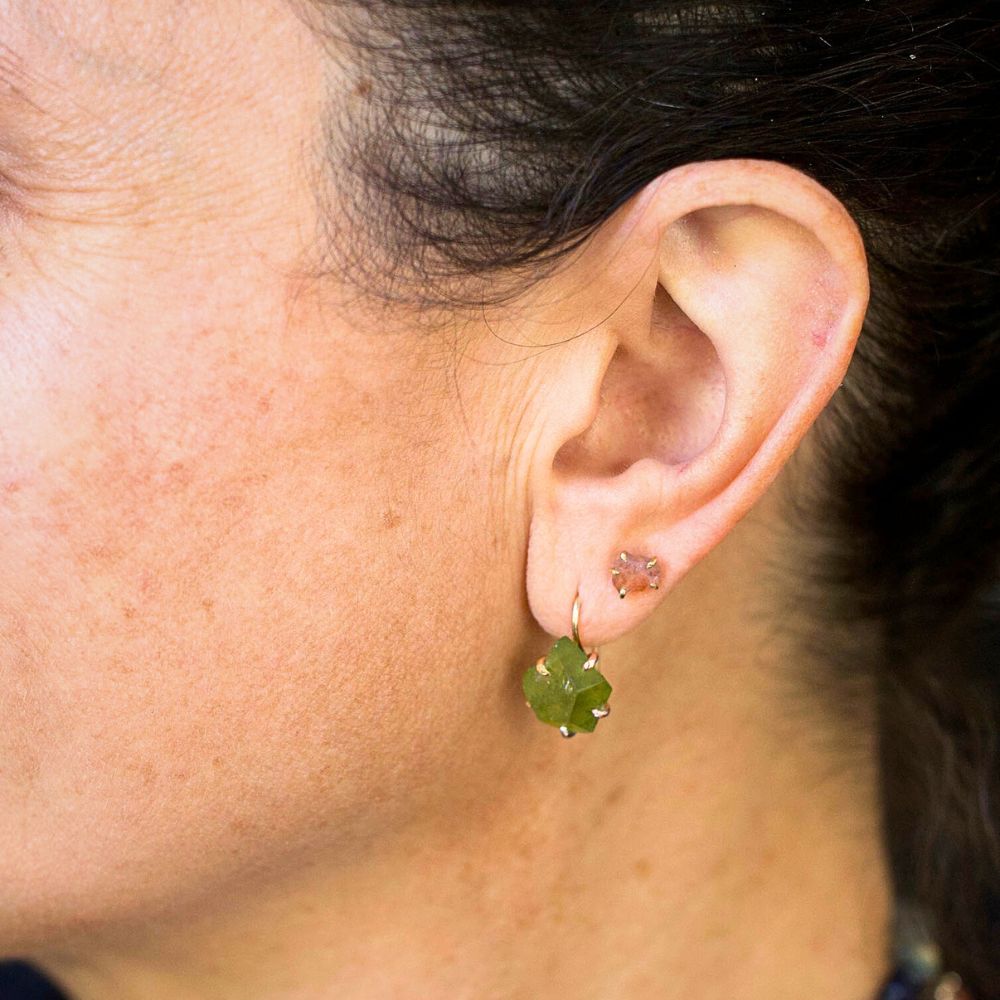 Peridot Hook Earrings