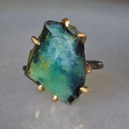 Peruvian Opal Large Stone Ring