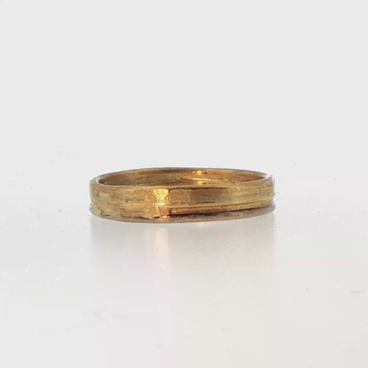 3MM Gold Skinny Seamed Band