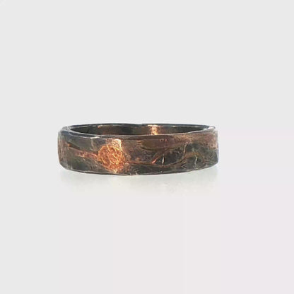 Gold and Silver Flat Ribbon Ring