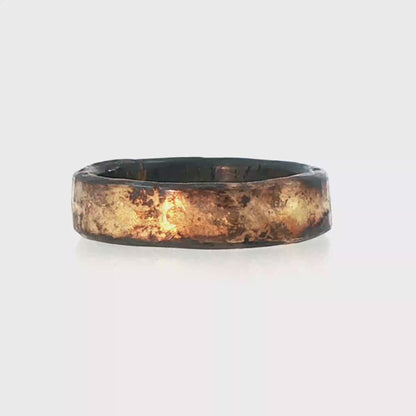 Gold and Silver Heavy Seamed Band
