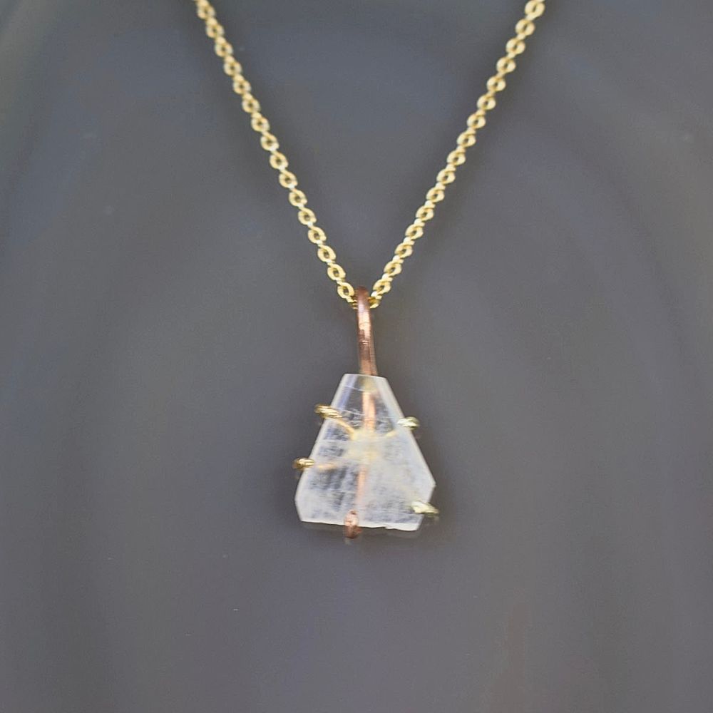 Rainbow Moonstone Small Stone Pendant