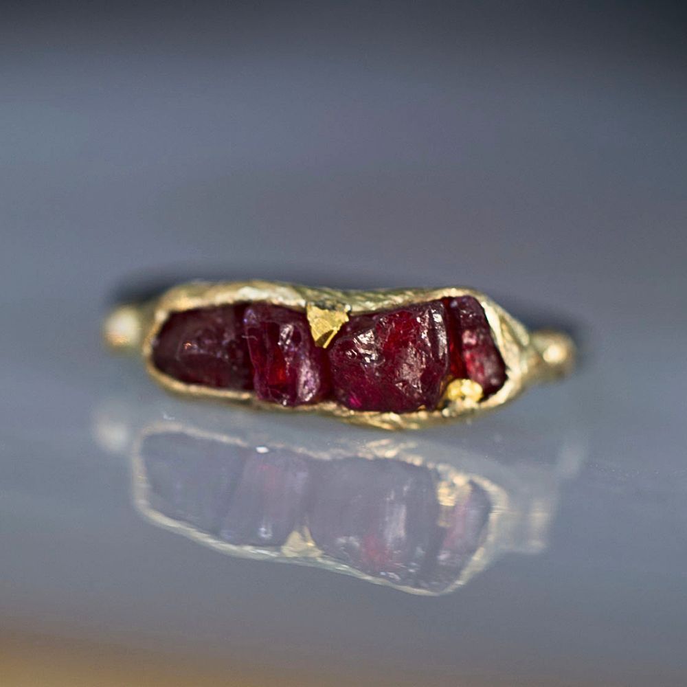 Unheated Tanzanian Ruby Band