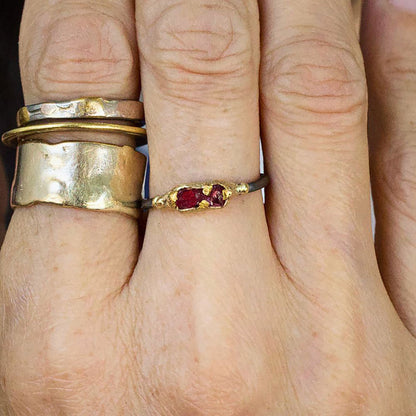 Unheated Tanzanian Ruby Band Mini