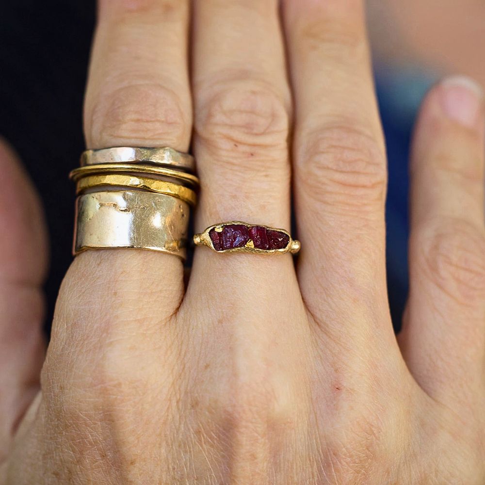 Unheated Tanzanian Ruby Band