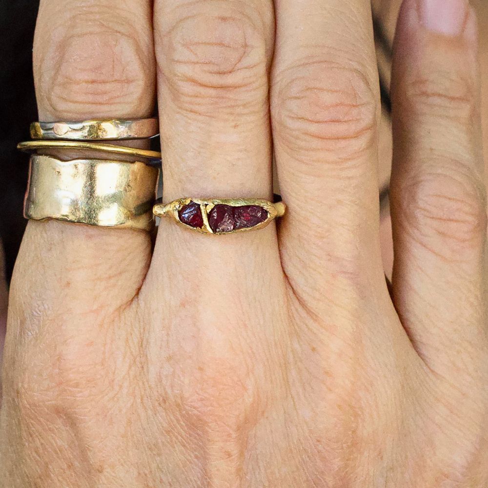 Unheated Tanzanian Ruby Band
