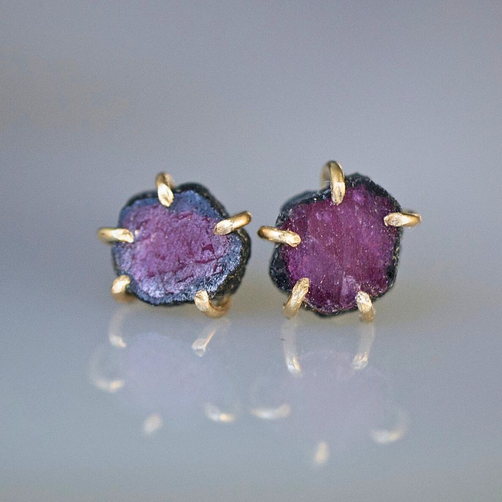 Ruby Small Stone Studs