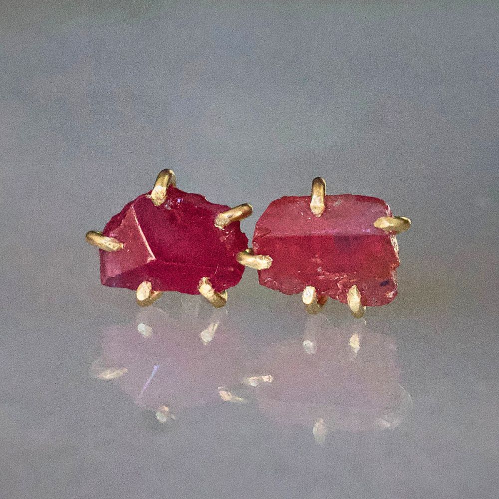 Ruby Small Stone Studs