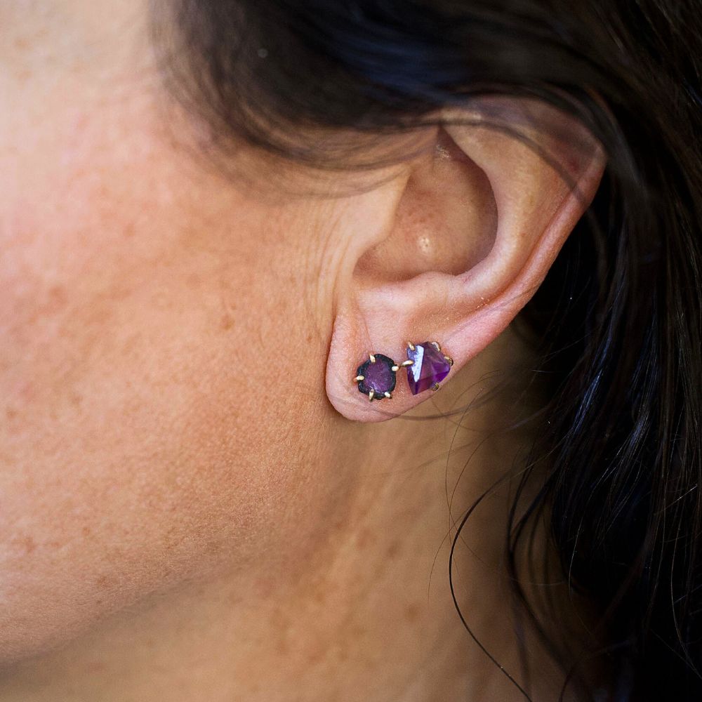 Ruby Small Stone Studs