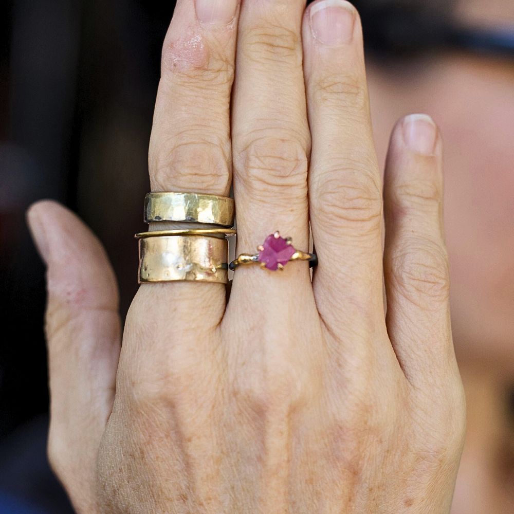 Ruby Small Stone Ring