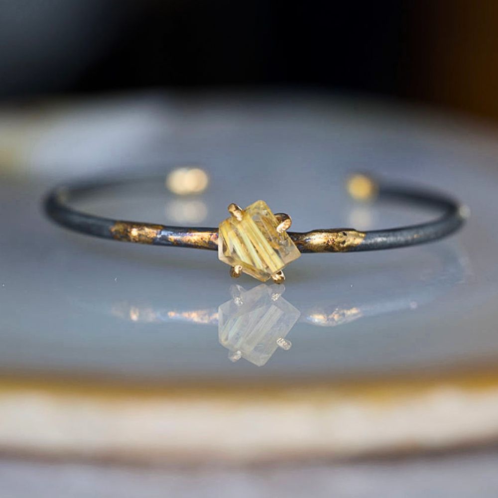 Rutilated Quartz Cuff