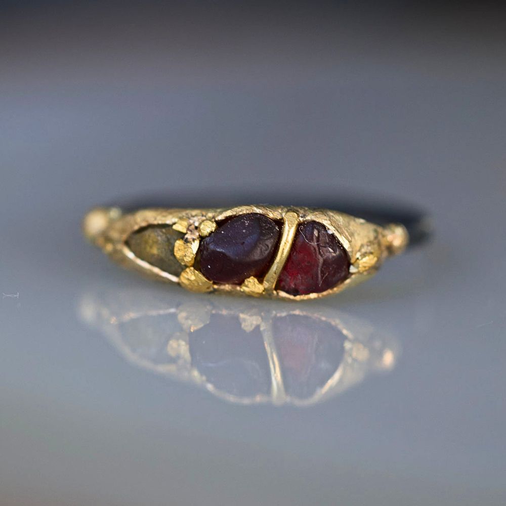 Arizona Garnet and Montana Sapphire Band