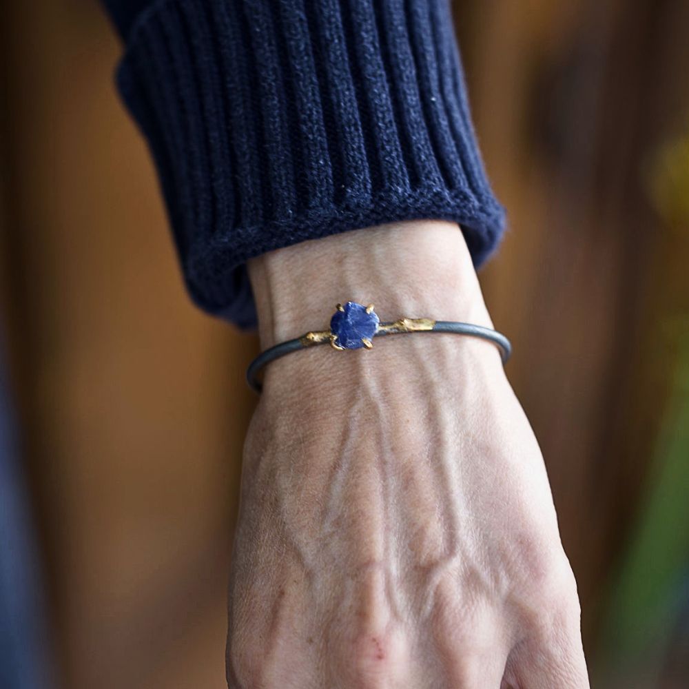 Blue Sapphire Cuff