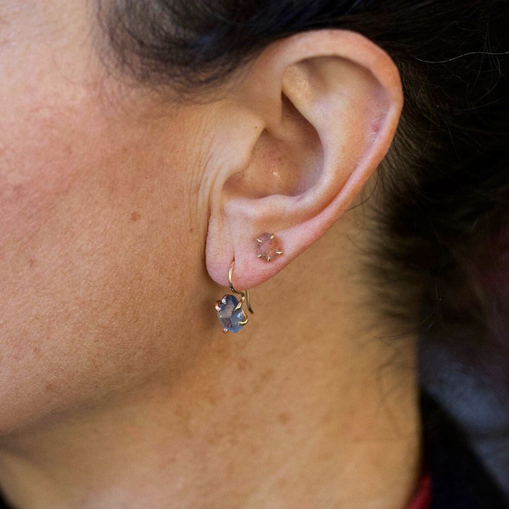 Montana Blue Sapphire Hook Earrings
