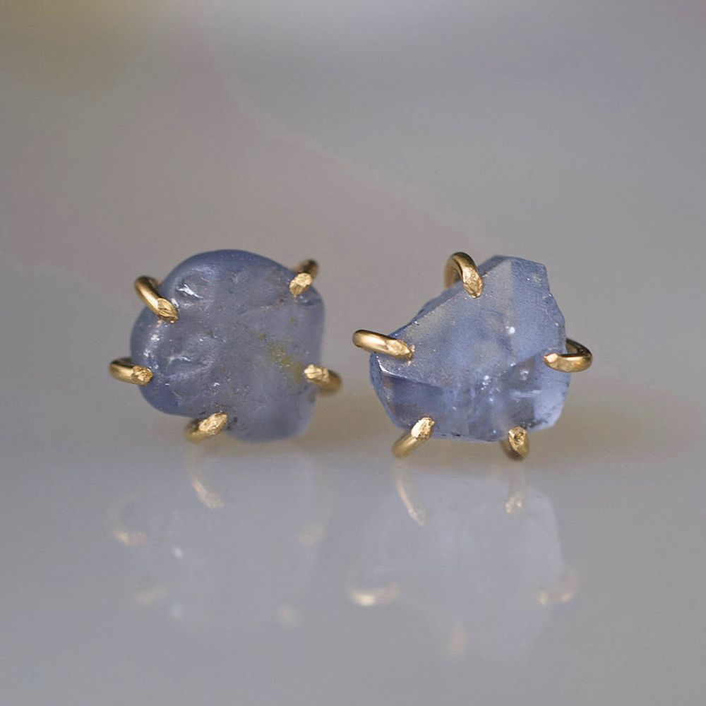 Blue Sapphire Medium Stone Studs