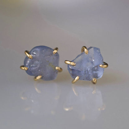 Blue Sapphire Medium Stone Studs