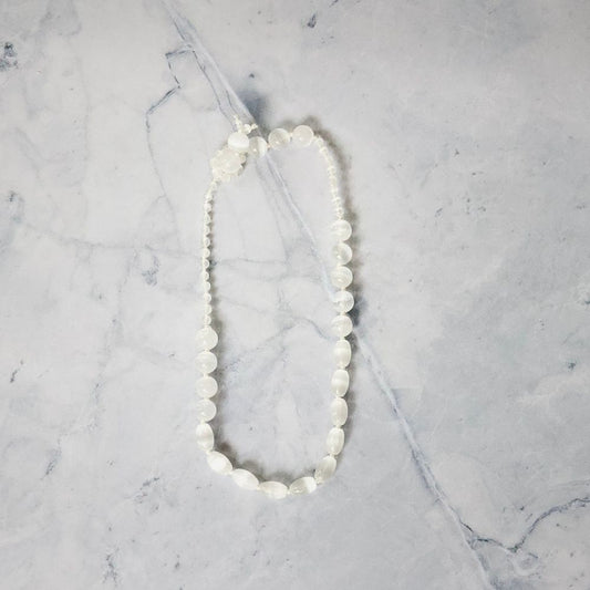 Selenite Lariat 17 Inches