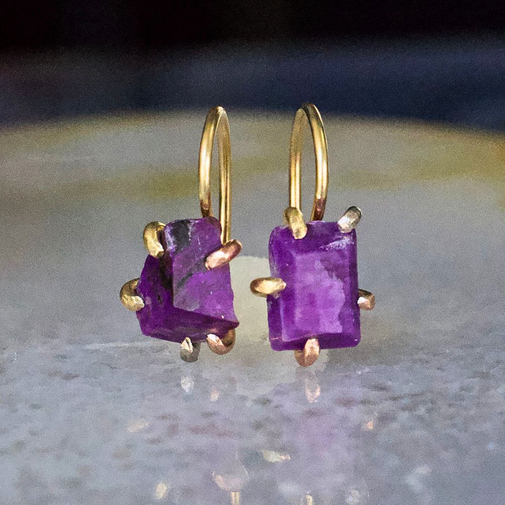 Sugelite Petite Hook Earrings