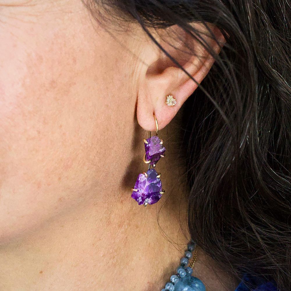 Sugilite Day to Night Earrings