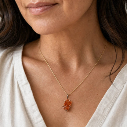 Sunstone Small Stone Pendant