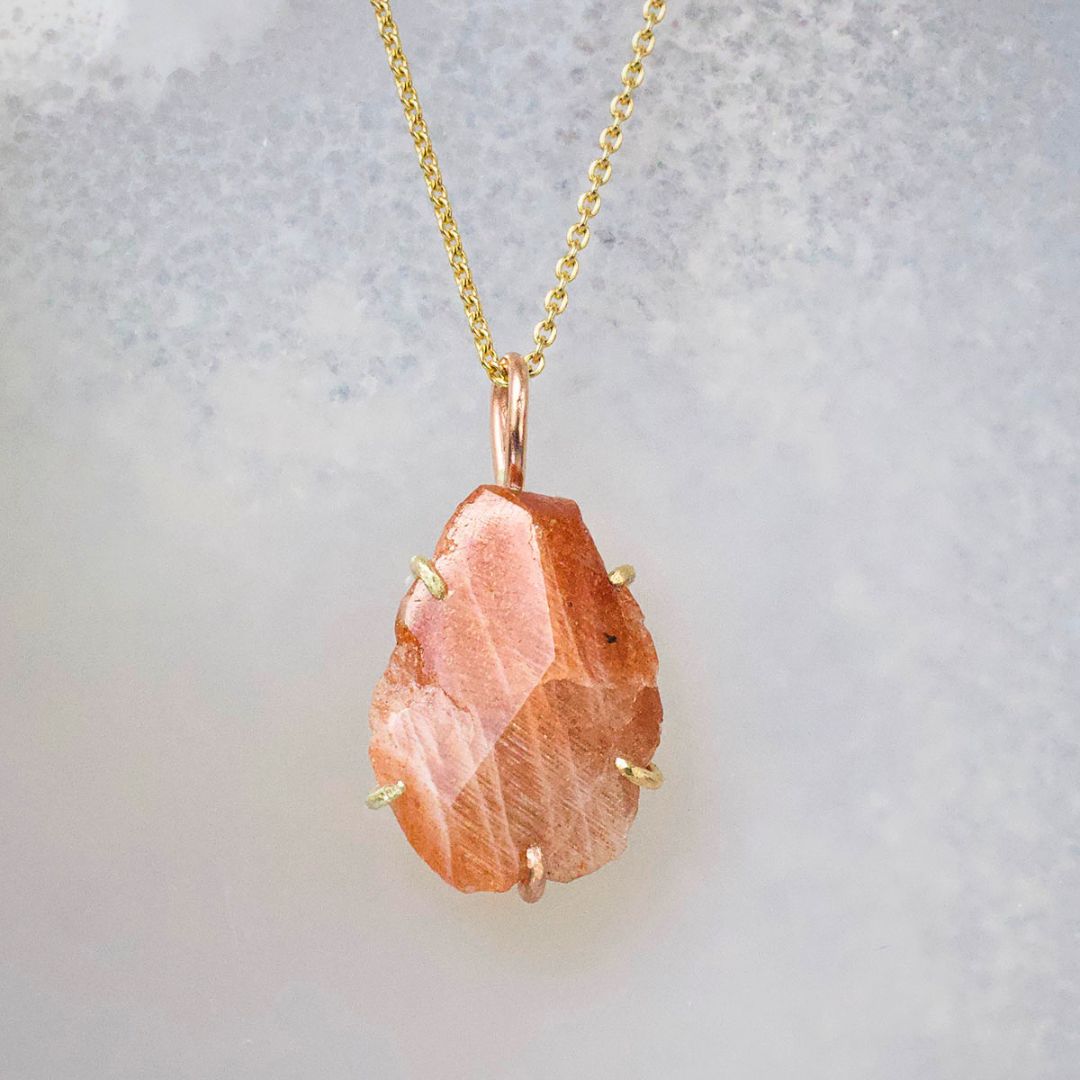 Sunstone Small Stone Pendant