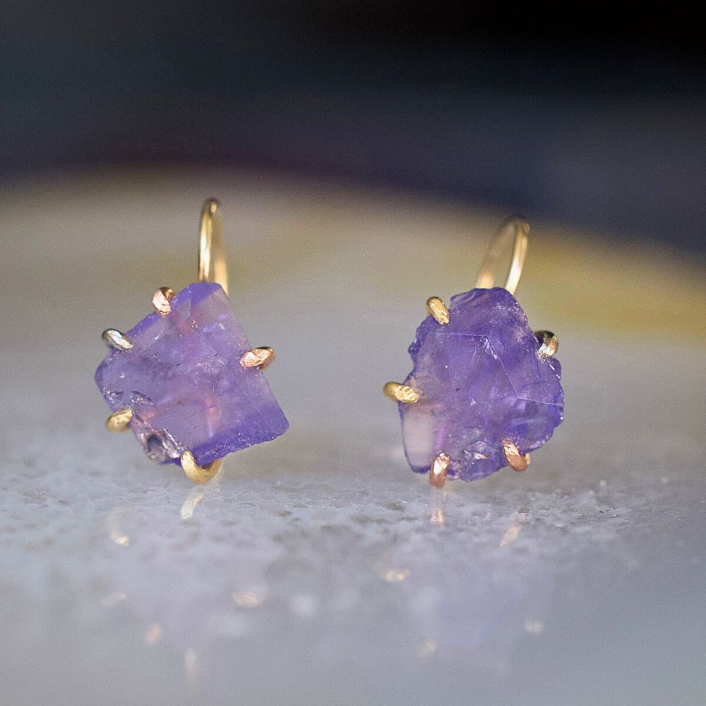 Tanzanite Hook Earrings