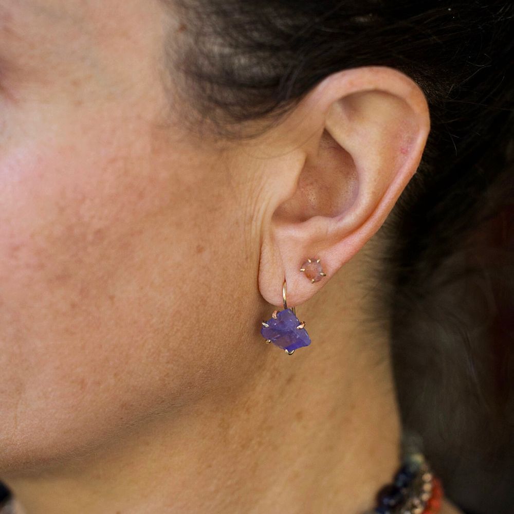Tanzanite Hook Earrings