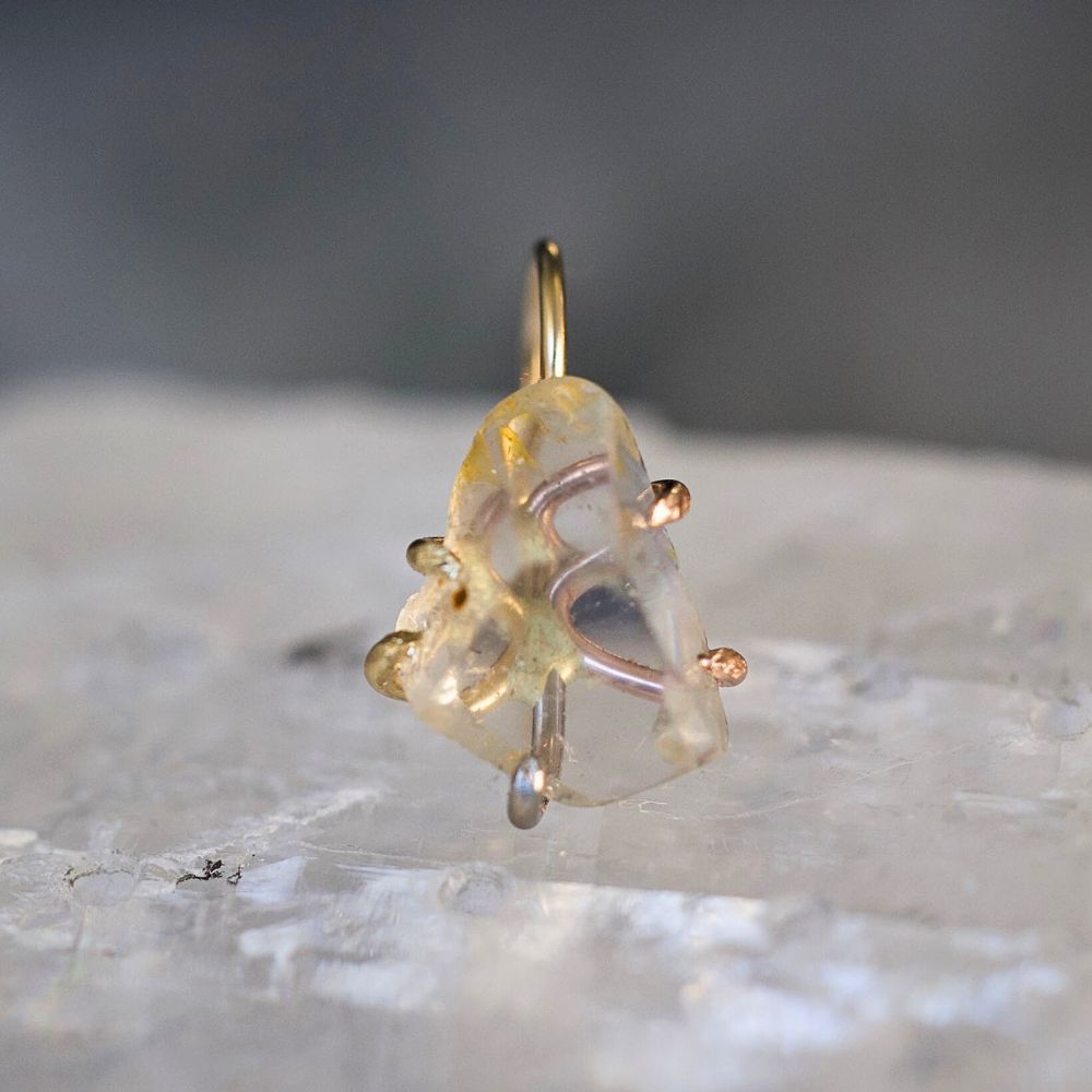 Topaz Single Hook Earring